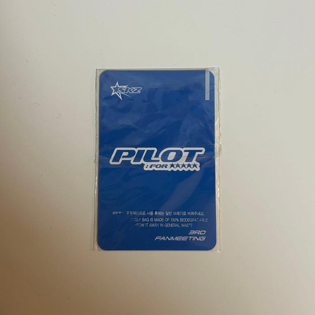 [USED] Stray Kids Pilot Fan Meeting 3rd Generation Seungmin Trading Card