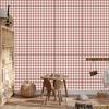 Wallpaper Fabric Pattern Red, Coral and Orange 50x1000