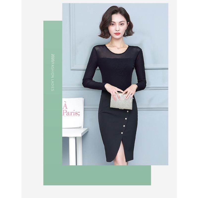 2025 Spring and Autumn New Women's Decoration Base Shirt Large Size Long Sleeve T-shirt Women