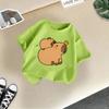 Children's Casual Short-sleeved T-shirt, Summer Boys' And Girls' Cute Capri Blouse