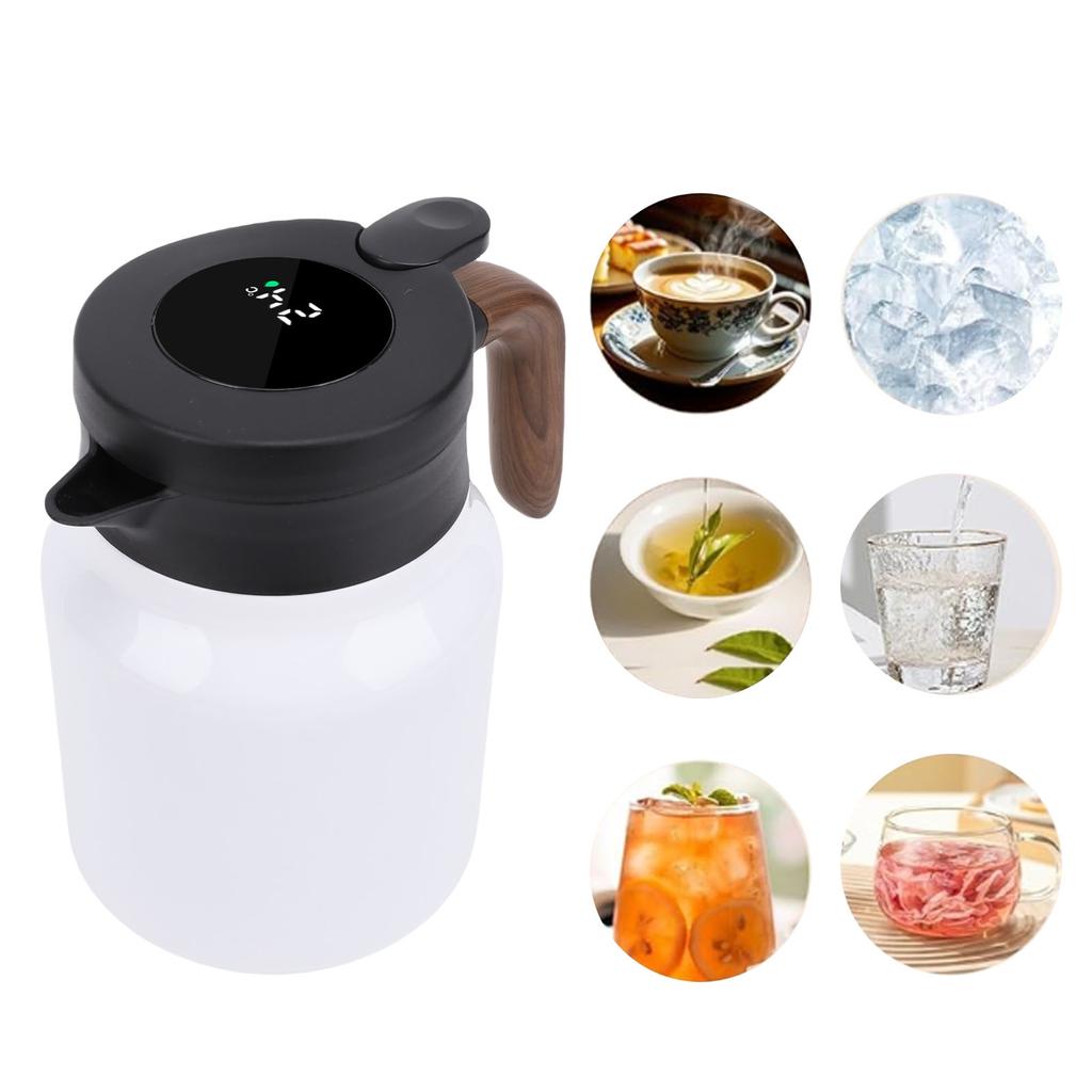 Thermal Coffee   1000ml 316 Stainless Steel Insulated Vacuum Coffee Kettle with Tea Infuser for Milk   Iced Drink Hot Water