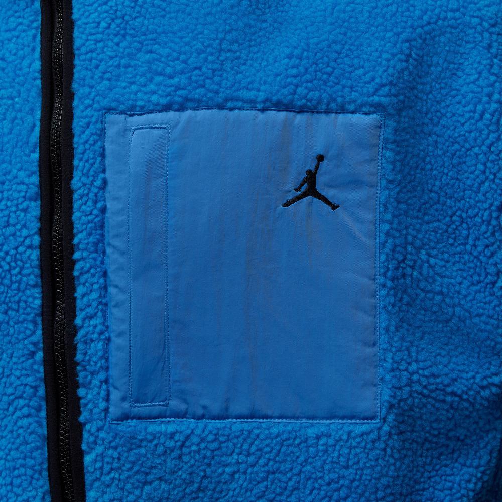 

Nike Стойка воротник Спортивная куртка на молнии с длинным рукавом из искусственной овчины Мужская куртка HV0779-406 XL