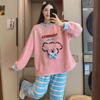 2025 new Autumn Winter cute Cartoon Pajamas Sets for Women Warm Thicken Pajama Long Sleepwear young Girl pyjamas Coral Fleece Homewear Clothes