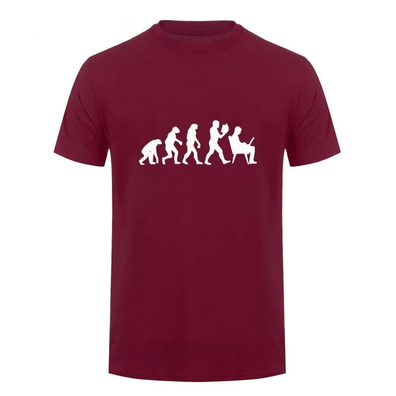 heavyweight HuUnisex Evolution Computer T Shirt Unisex Male Streetwear Casual Short Sleeve Round Collar Cotton Funn Summer Tops M