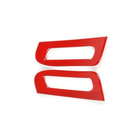 For 2011- Jeep Grand Cherokee Red Front A-Pillar Air Vent Frame Trim Covers