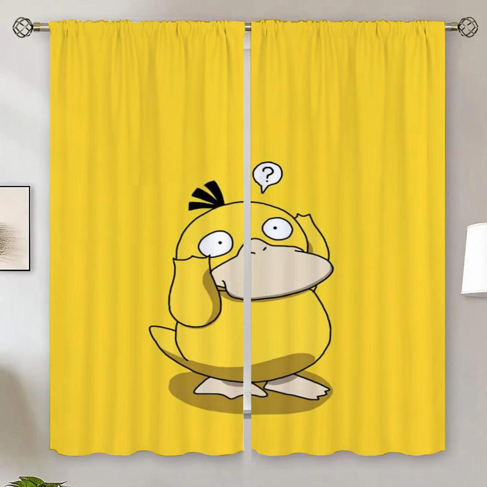 

P-Poke-mon Home Interior Curtains for Bedroom Decoration Tentacles Blackout Curtain 100% Living Room Curtain Tiebacks Partition W50xH70cmx2pcs-CL