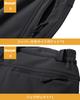 MAGCOMSEN Thick Winter Outdoor Pants for and Available in Size Features include water and a waterproof Men's Mountaineering, Bike, Golf, Work, Black,