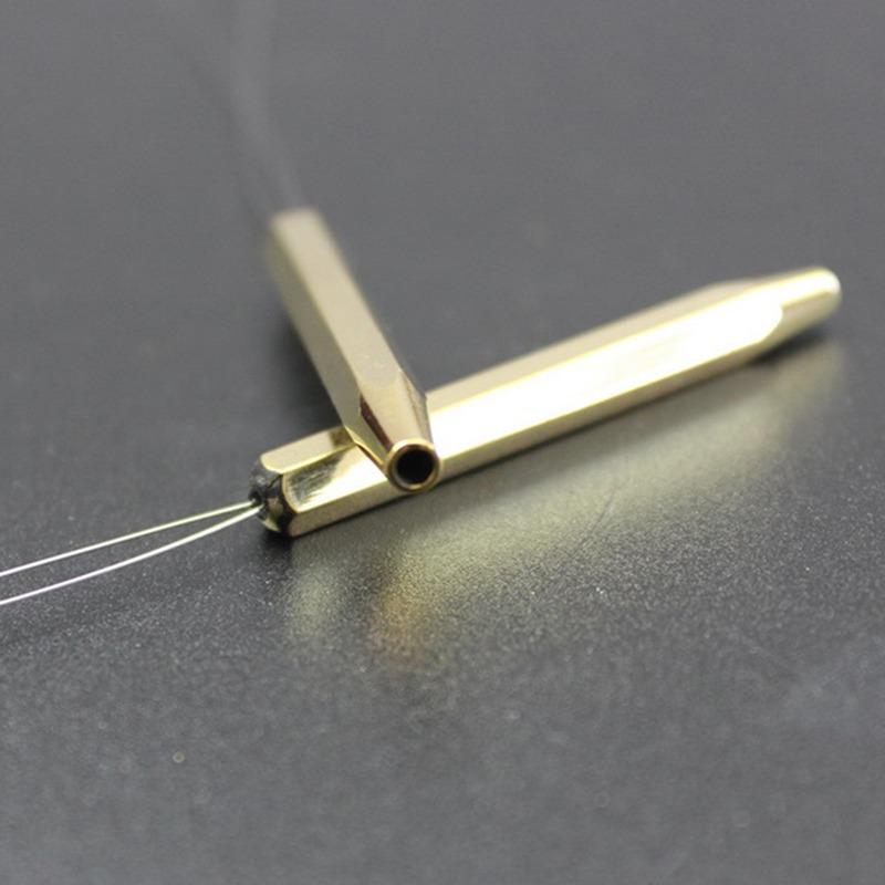 Brass Cone Head Thread Floss Spool Bobbin Holder Ceramic Tube Tip Protecting Lines Efficient Fly Fishing Tying Tools