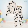 Boys Girls Blue White Printed Hooded Long Sleeve Sweatshirt Cuffed Pants Two Piece Set
