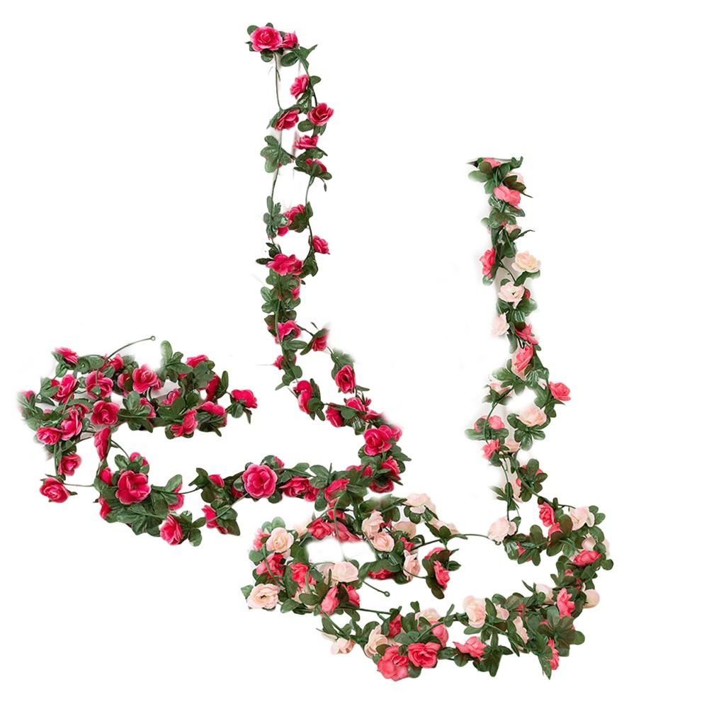 

Leaf Garland Vine Rose Vine Décor Silk Rose Garland