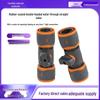 Two-Way ABS Rubber Coated Dual Quick Connect Pipe Nipple Hose Connector