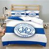 3PCS Queens Crest Football Bedding set,Ideal For1pc Duvet Cover And 2pcs Pillowcases Perfect for Christmas gift,Ideal for Bedroom, Dormitory