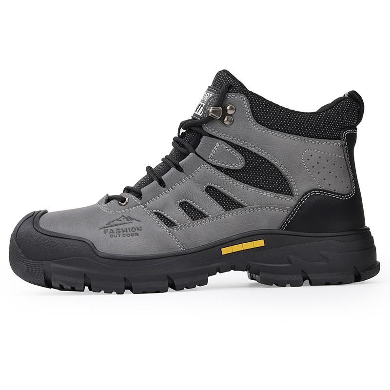 Steel Toe Safety Work Boots High-Top Anti-Impact Anti-Puncture Durable Construction Mining Industrial Use