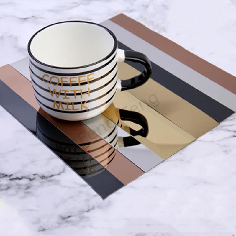 Stainless Steel Flat Decorative Lines self adhesive 8K Mirror Sticker for Background Wall Ceiling Edging furniture corner wrap