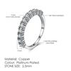 Rings Stylish Jewelry For Women Sleek Minimalist Style Cubic Zirconia Nuptial Bridal Finger Ring Light Gold Color Color Modish Kbr103Simple Rings