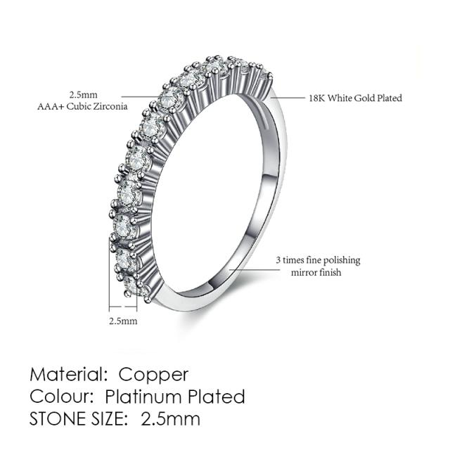 Rings Stylish Jewelry For Women Sleek Minimalist Style Cubic Zirconia Nuptial Bridal Finger Ring Light Gold Color Color Modish Kbr103Simple Rings