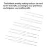 10 Pieces Beading Needles Metal DIY Craft Foldable Tools Jewellery Thread Sewing Accessory for Household Professional