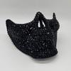 Gothic Full Rhinestone Half Face Skull Mask Punk Rock Style Cosplay Mask Handcrafted Shining Masquerade Mask Music Festival