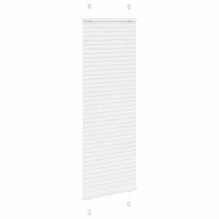VidaXL Store plissé blanc 45x150 cm largeur du tissu 44,4 cm polyester, store plissé de fenêtre, store accordéon, store 4015489