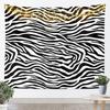Zebra Stripes Tapestry Wall Hanging Zebra Printed Wall Blanket for Kids Black And White Skin Texture Tapestry Sexy Luxury Zoo
