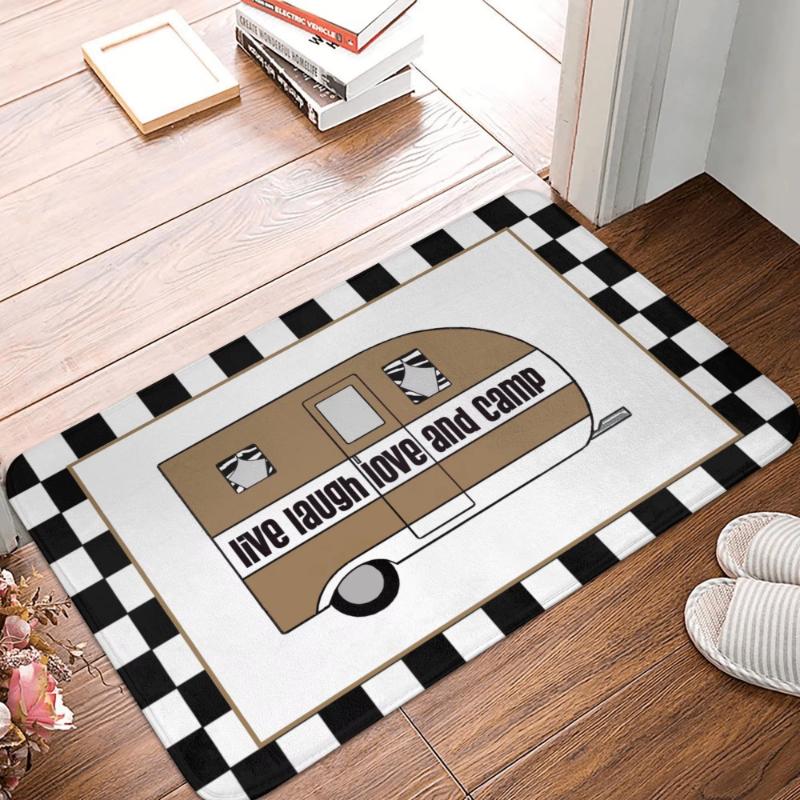 

Whimsical Motorhome Adventure Print Mat, Durable Anti-Slip Doormat for Home Kitchen Bedroom Living Room Entrance Carpet 40x60cm