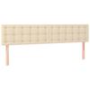 Vidaxl Continental Bed With Mattress, Cream, Fabric, 180X200 Cm