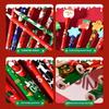 12Pcs Christmas Pencils With Cartoon Eraser Santa Claus Xmas Tree Wooden Pencils For Student School Supplies Children'S Gifts
