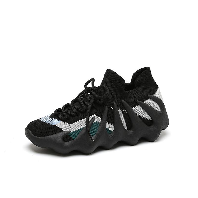 Volcano shoes new flying woven shoes small cage dumpling shoes running couple shoes socks shoes