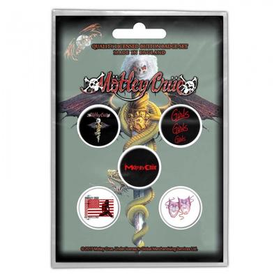 Motley Crue Dr Feelgood Badge Set (Pack of 5)