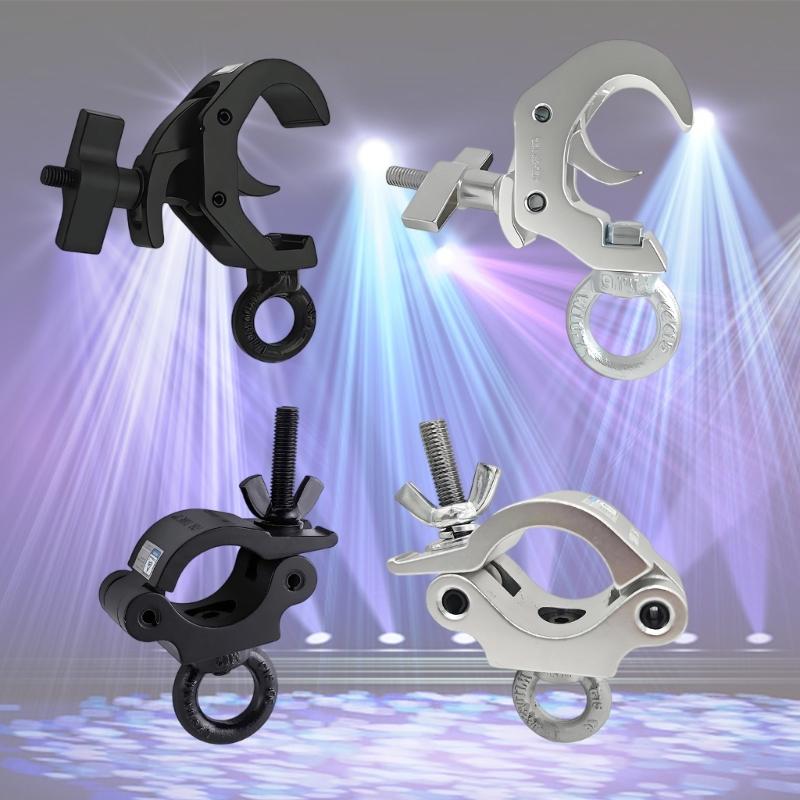 Aluminum Stage Light Pipe Clamp Replacement Tubing Clamp Fastner Hardware Accessories for Quick to Installation