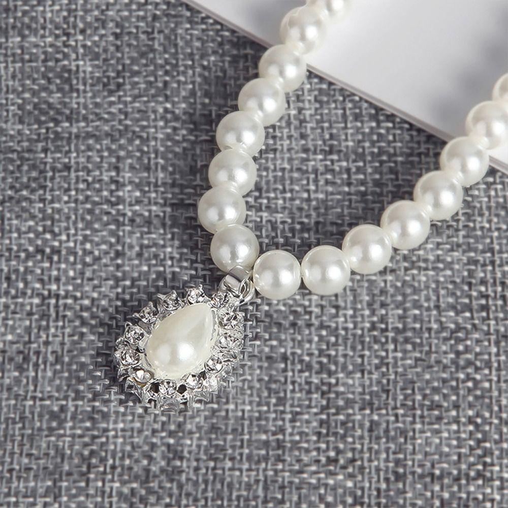 

Gorgeous Hook Earrings Pearl Zinc Zinc Alloy Girl Ear Drop Fashion Jewelry Necklace Bridal Jewelry Sets білий