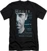 House Md Medical Drama Tv Series Fox Hugh Laurie Houseisms T Shirt Black Mens Tees