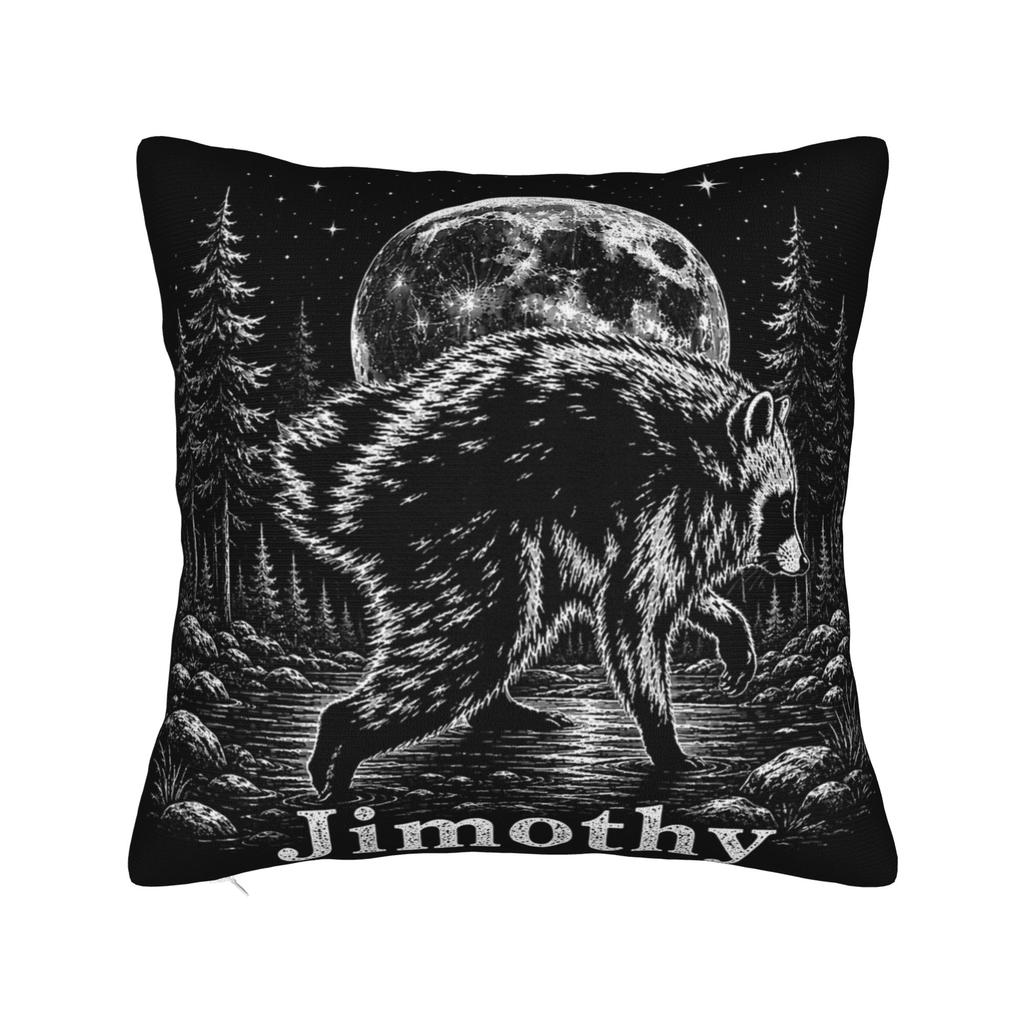 Jimothy Raccoon Pillowcase Product Printed Cushion Cover Decoration Throw Pillow Case Cover Home Multiple Sizes