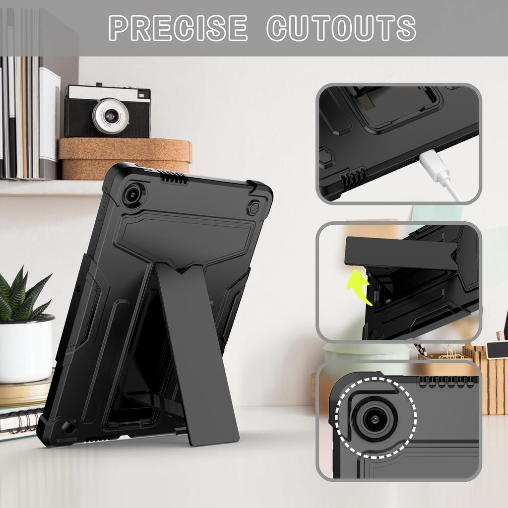 Armor Case Universal for Lenovo Tab 10.1 2025 K10C 10.1" Model TB-311XU TB-311FU Kickstand Heavy Duty Cover Shockproof 3-Layers