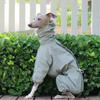 Waterproof Dog Raincoat Italy Greyhound Whippet Jacket Sun-proof Adjustable High Collar Zipper Pet Raincoat Outdoor Walkin