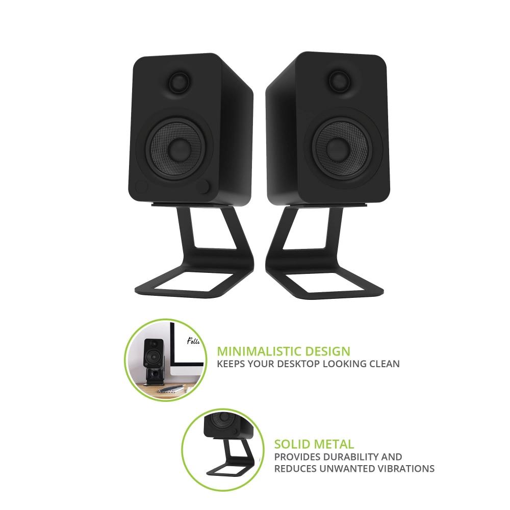 []Kanto Desktop Speaker Stand SE4 Black