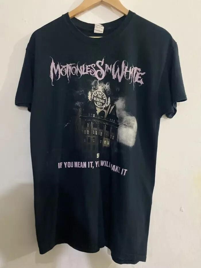 Motionless in White Band Shirt , Gift Fan Shirt Reprint Tshirt Men Women XL
