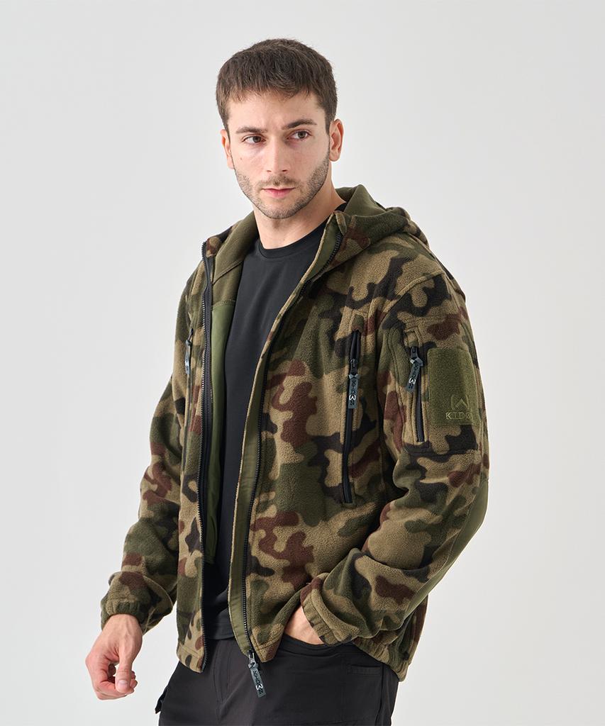 Vancefly Kidon Epi Tactical Jacket Hybrid Fleece Black