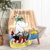Custom Name Moomin Theme Printed Blanket - Perfect for Couch, Bed, Travel & Outdoor Use | Machine Washable, Cozy & Durable.