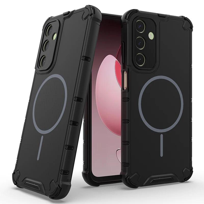 Rugged Earthquake-proof Airbag Armor Case For Samsung Galaxy S26 Ultra S25 Plus S24 S23 A56/36/55/54/34/15 Ott-Box  Anti-slip Shockproof Cover