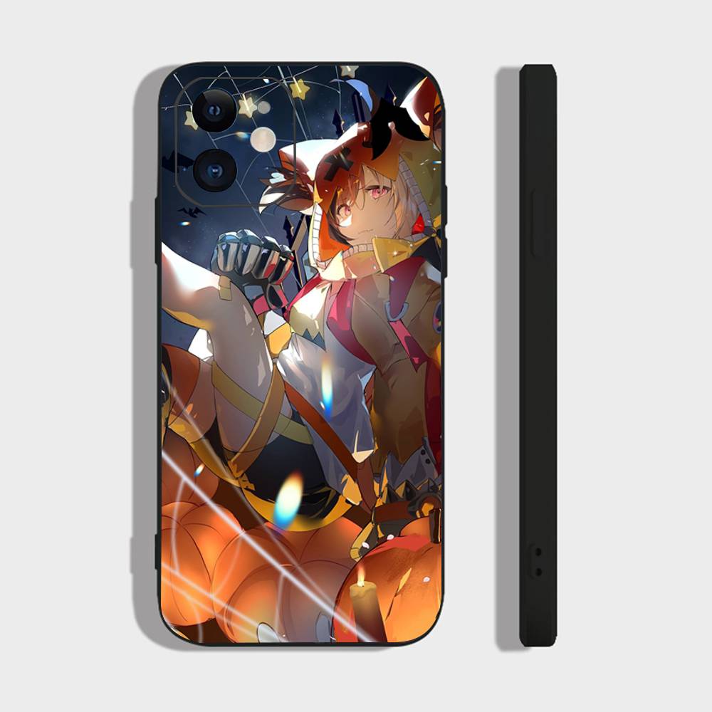 Gigi Murin Anime H-hololive Phone Case For IPhone 17 Air 16 15 14 13 Pro Max 11 12 Black Silicone Cover