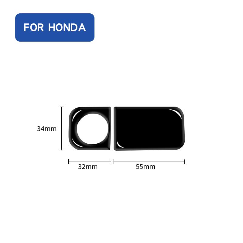 For Honda CRV 2007-2011 Real Soft Carbon Fiber Car Glover Box Switch Button Frame Accessories Sticker