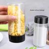 Clear Plastic Spice Jar Adjustable Hole Size Rotateable Lid Salt Pepper Seasoning Bottle Kitchen Storing Spice Powders