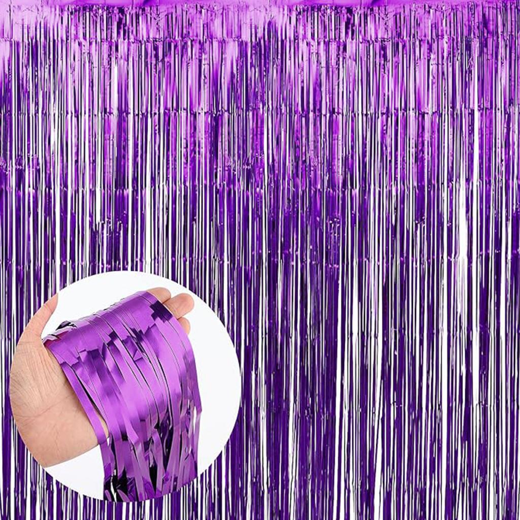Birthday Party Wedding Decoration Backdrop Curtains Glitter Glossy Fringe Tinsel Foil Curtain Baby Shower Anniversary Wholesale
