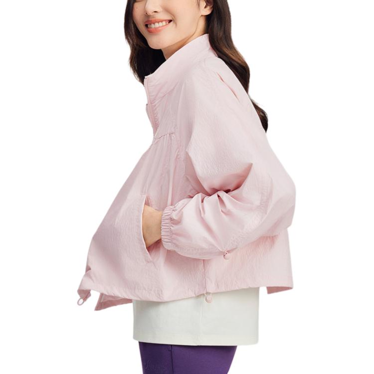 Skechers Loose Comfortable Lightweight Breathable Jacket Women Jackets Gray Pink L225W109-01NX