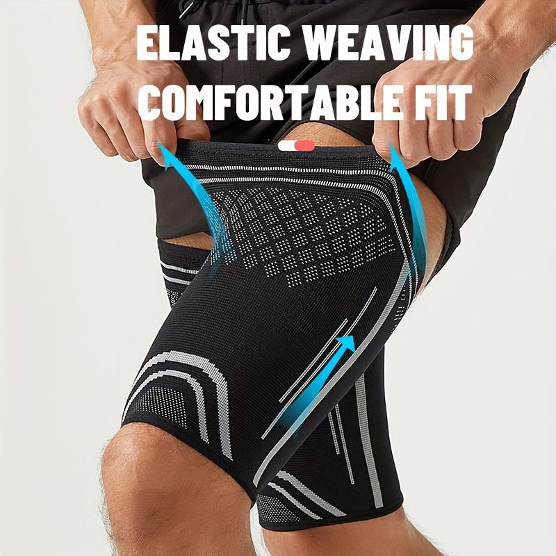 1Pc Elastic Thigh Compression Sleeve,Featuring a Knitted Non-Slip Upper Leg Design,Equipped with Double Silicone Non-Slip Strips