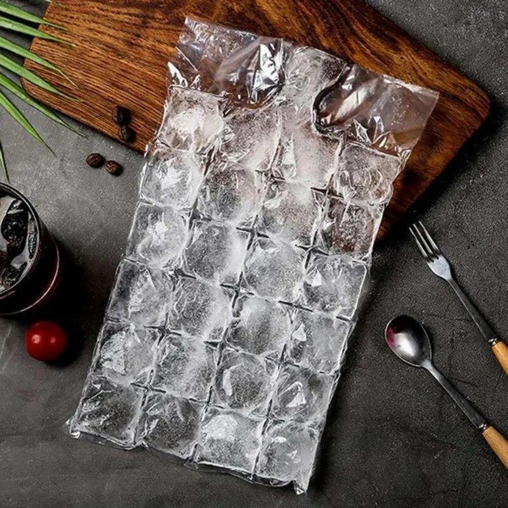 10Pcs/Pack Disposable Ice Cube Mold DIY Self-Sealing Ice Cube Bag Transparent Design for Faster Freezing Kitchen Gadgets for Creative Ice Making