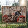 Vintage Motorcycle Metal Tin Sign Retro Biker Garage Wall Decor Industrial Style Art