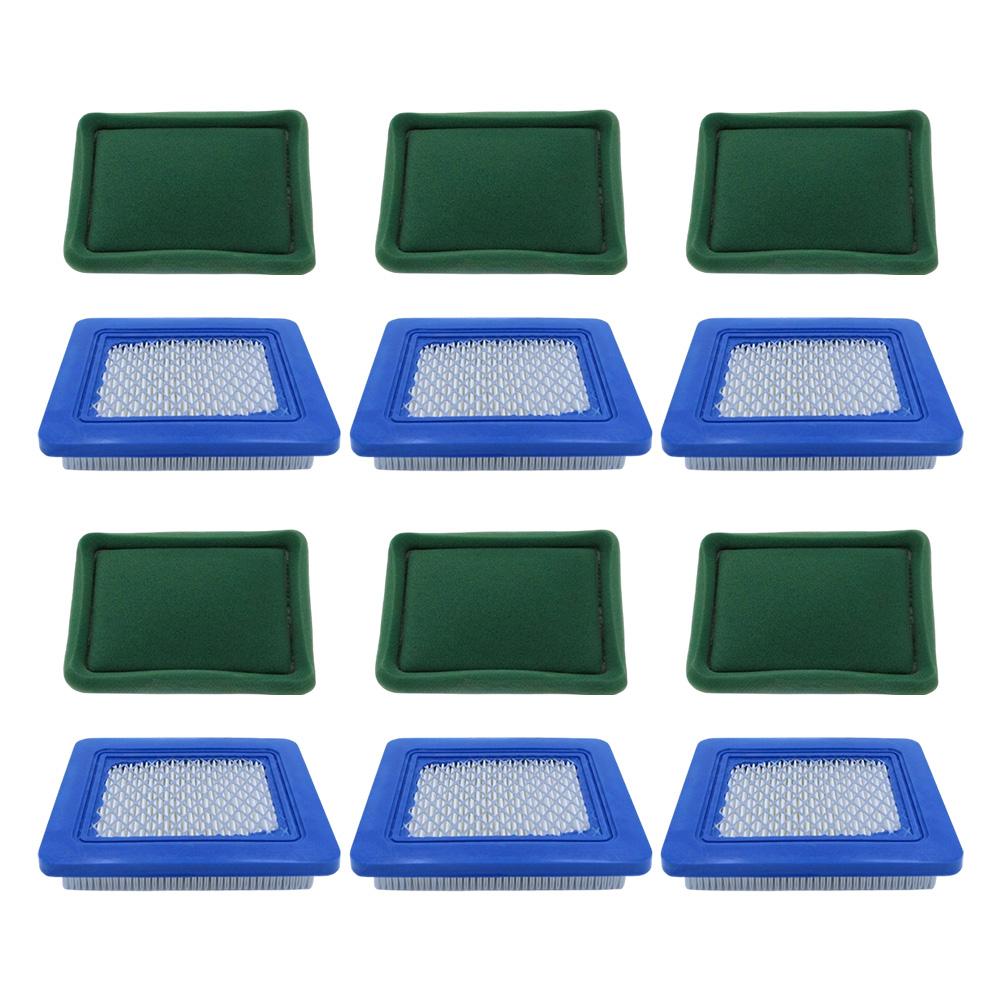 Lawn Mower Maintenance Mower Air Filter Replacement Filter Air Filter Blue And Green Plastic And Sponge Easy Installation