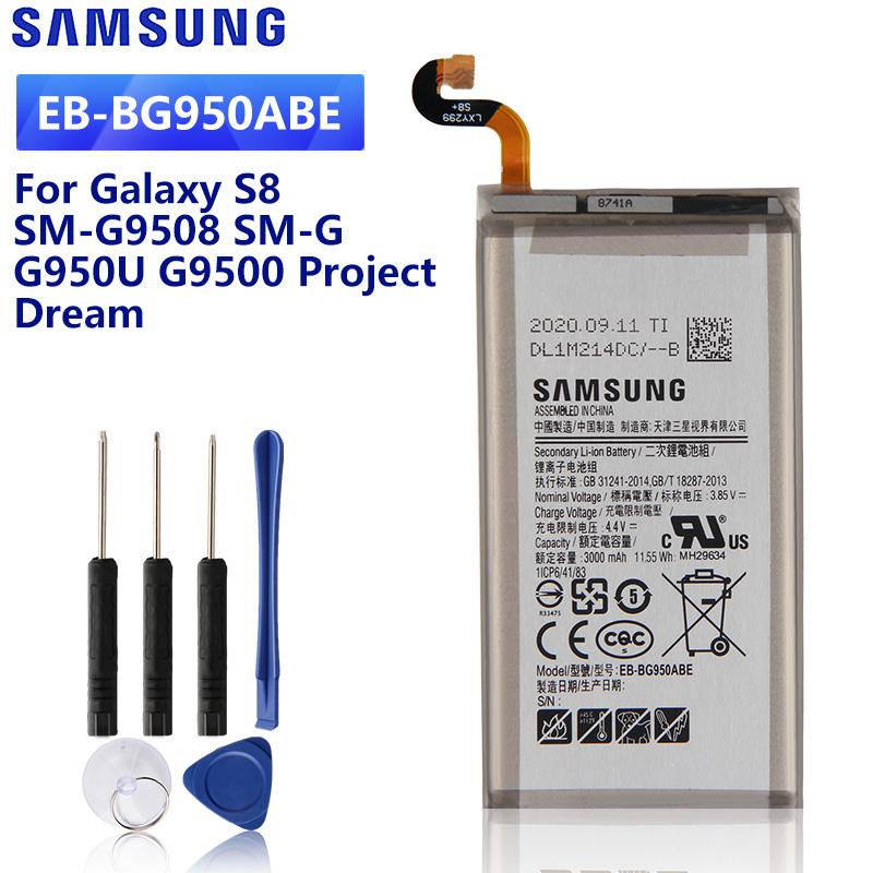 

Оригинальный сменный аккумулятор EB-BG950ABE EB-BG950ABA для Samsung GALAXY S8 SM-G9508 G9500 G950U 3000 мАч